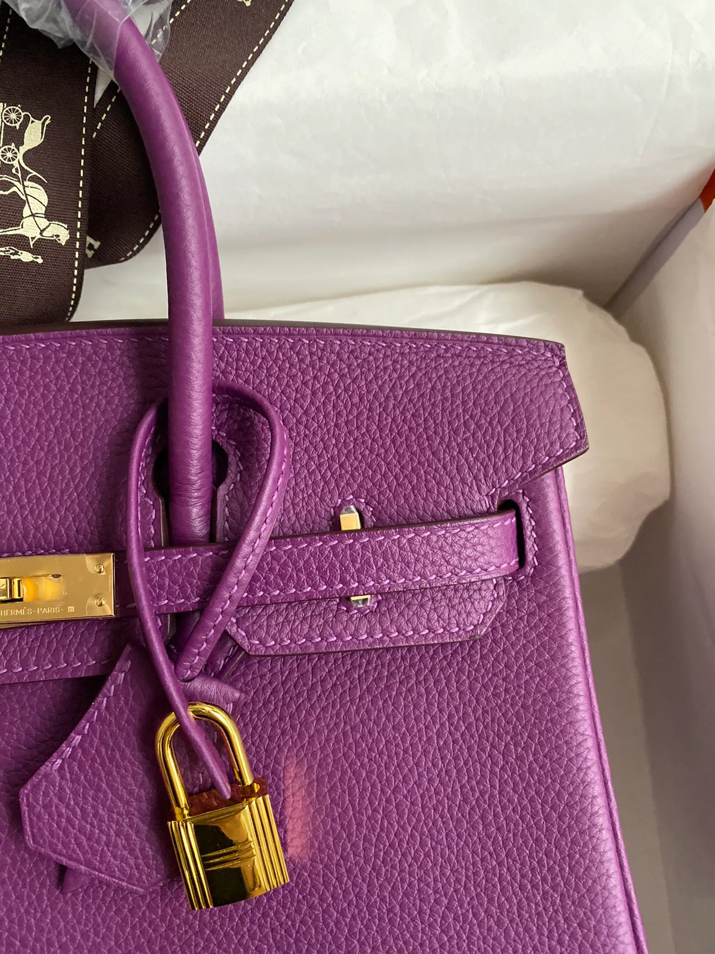 [Copy]Birkin 25/30/35 Bag Anemone (Sea Anemone Purple) Togo Leather
