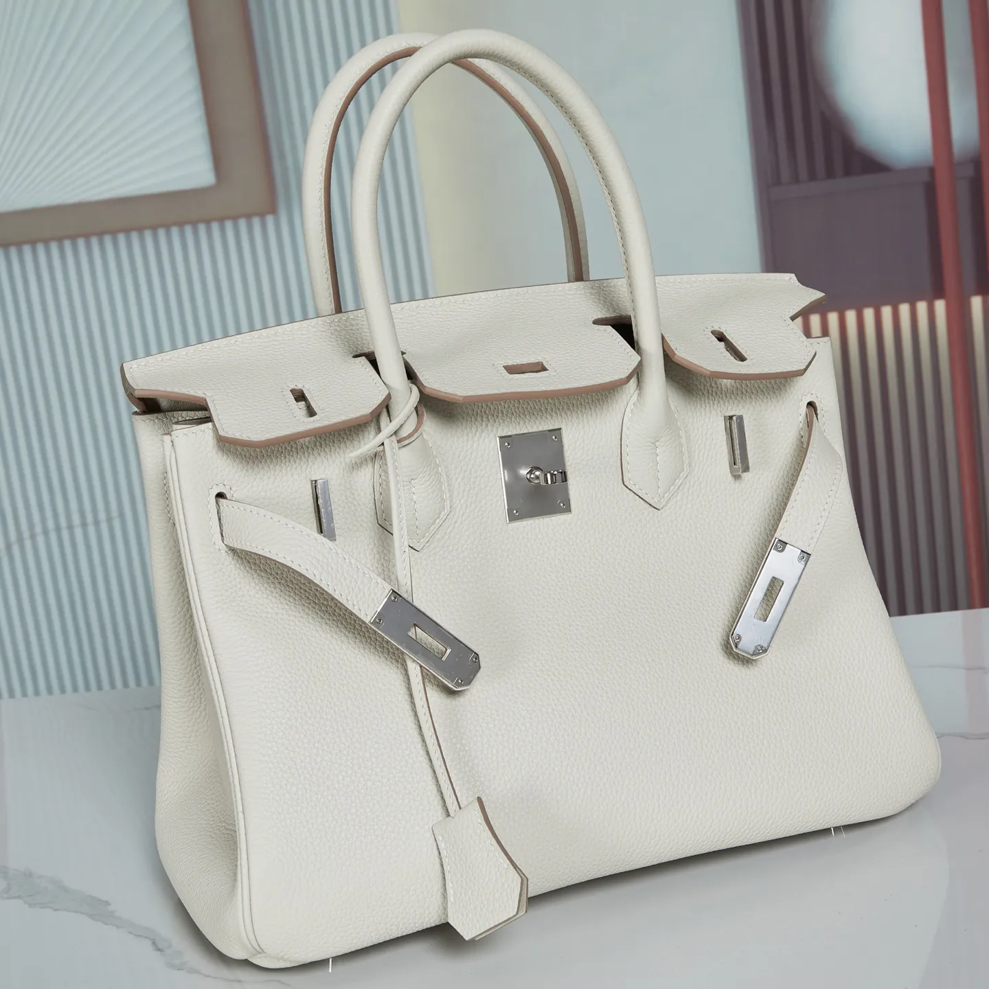 Birkin 25/30/35/40 Bag Nata (Cream White) Togo Leather