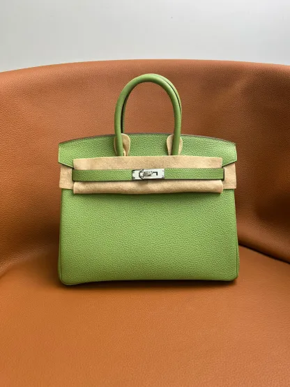 Birkin 25/30/35 Bag Vert Criquet (Avocado Green) Togo Leather
