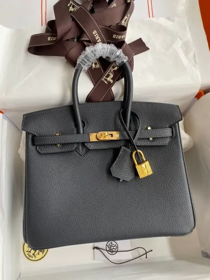 Birkin 25/30/35 Bag Graphite (Iron Grey) Togo Leather