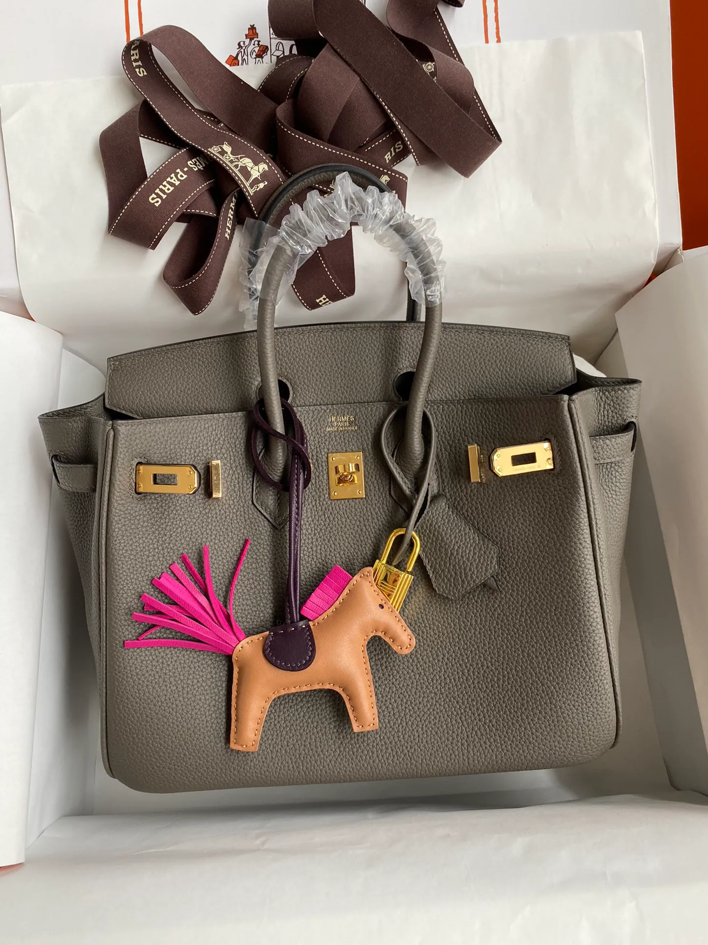 Birkin 25/30/35 Bag Etain (Pewter Grey) Leather