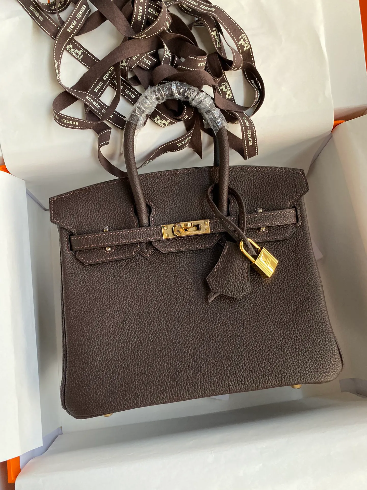 Birkin 25/30/35 Bag Ébène (Dark Coffee Brown) Leather