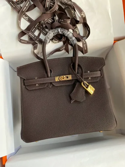 Birkin 25/30/35 Bag Ébène (Dark Coffee Brown) Leather