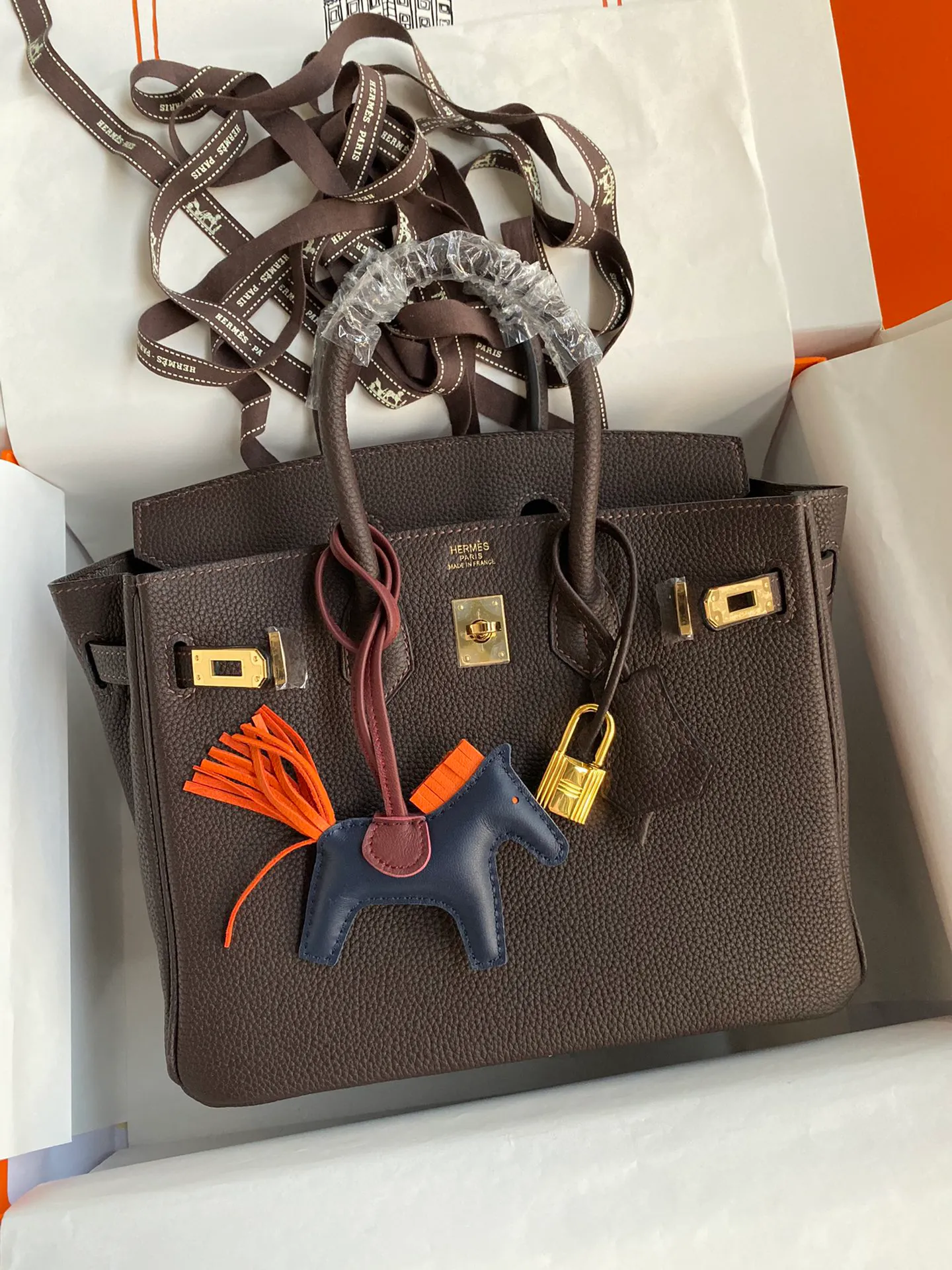 Birkin 25/30/35 Bag Ébène (Dark Coffee Brown) Leather