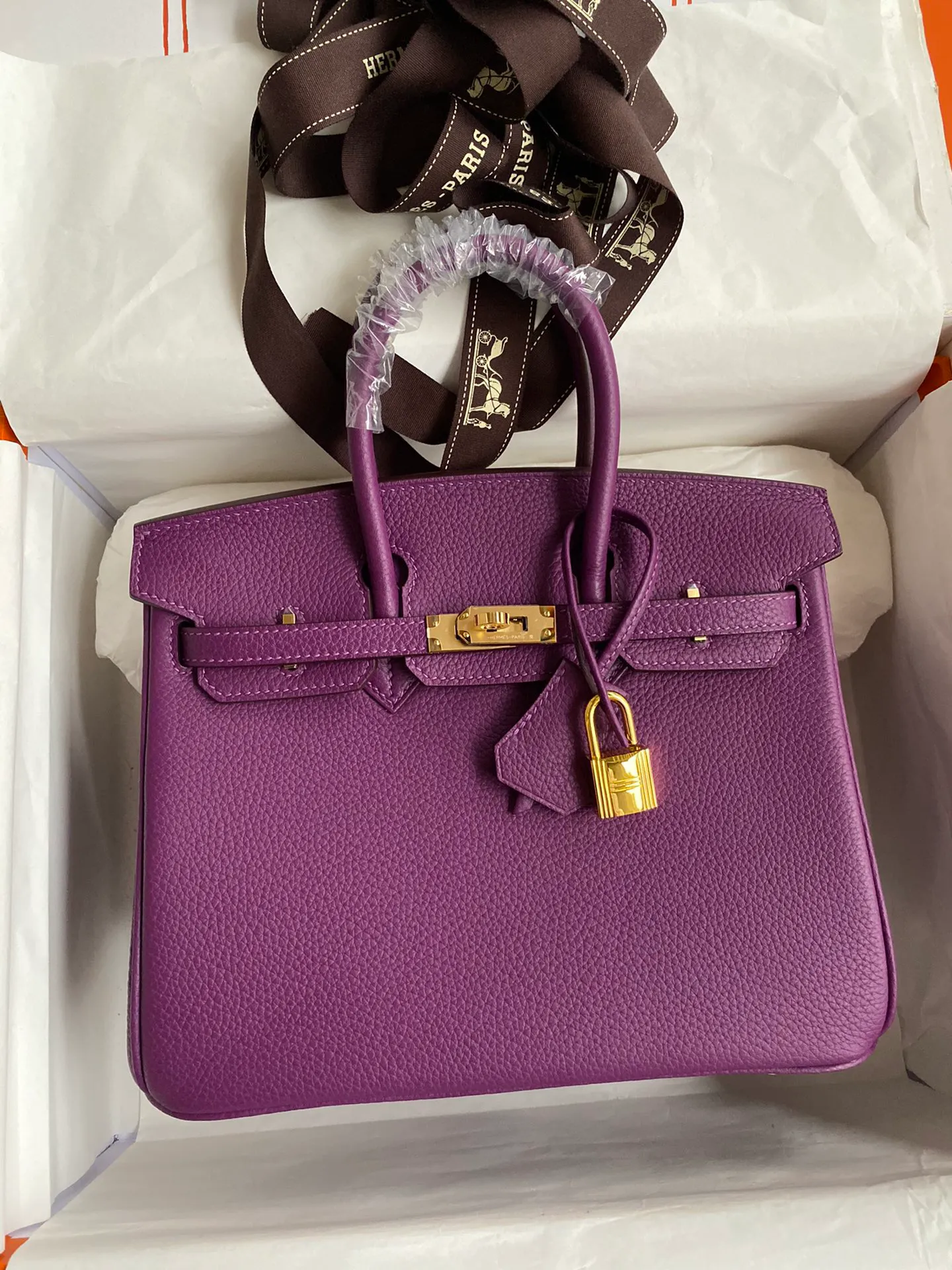 [Copy]Birkin 25/30/35 Bag Anemone (Sea Anemone Purple) Togo Leather