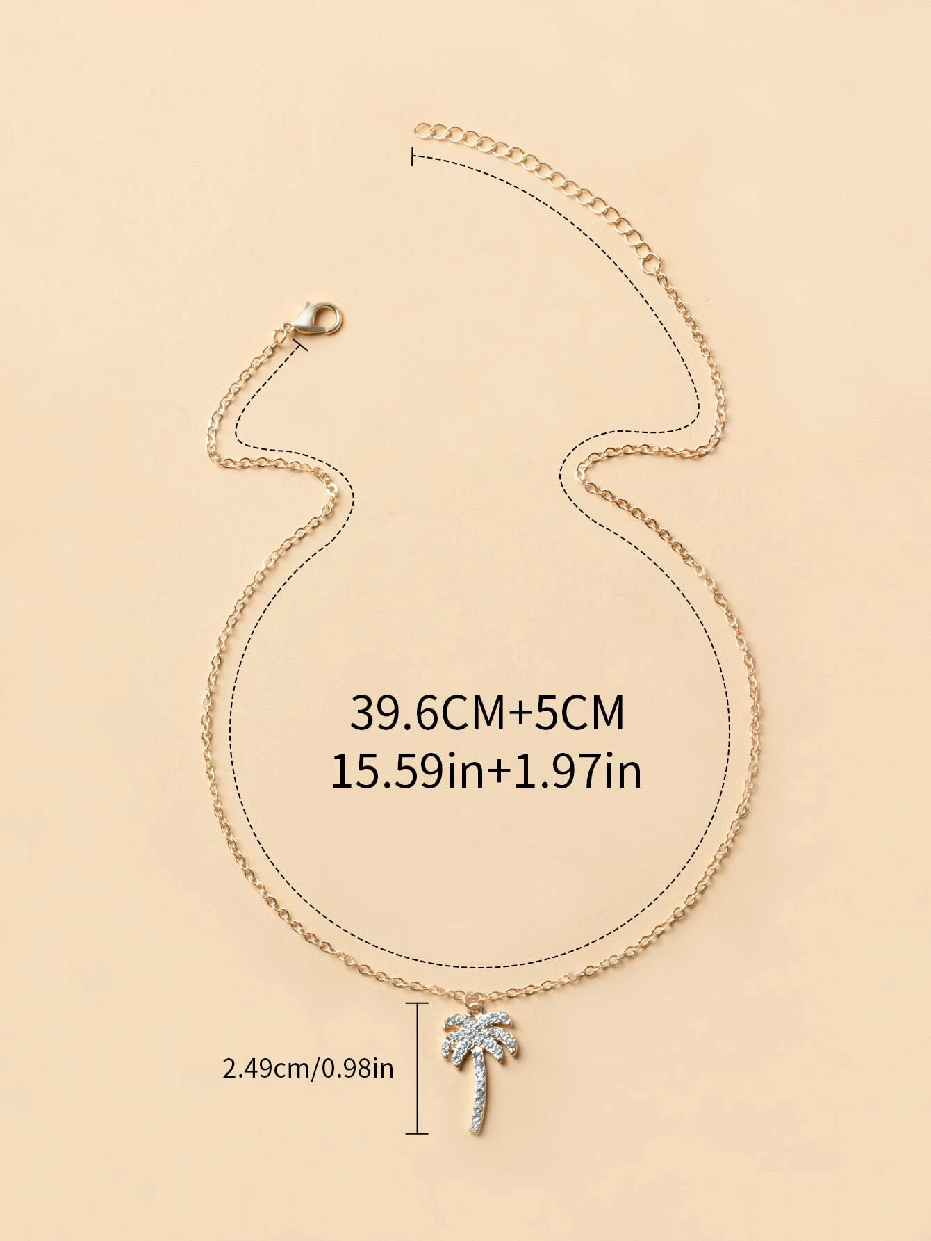 Palm Tree Charm Necklace