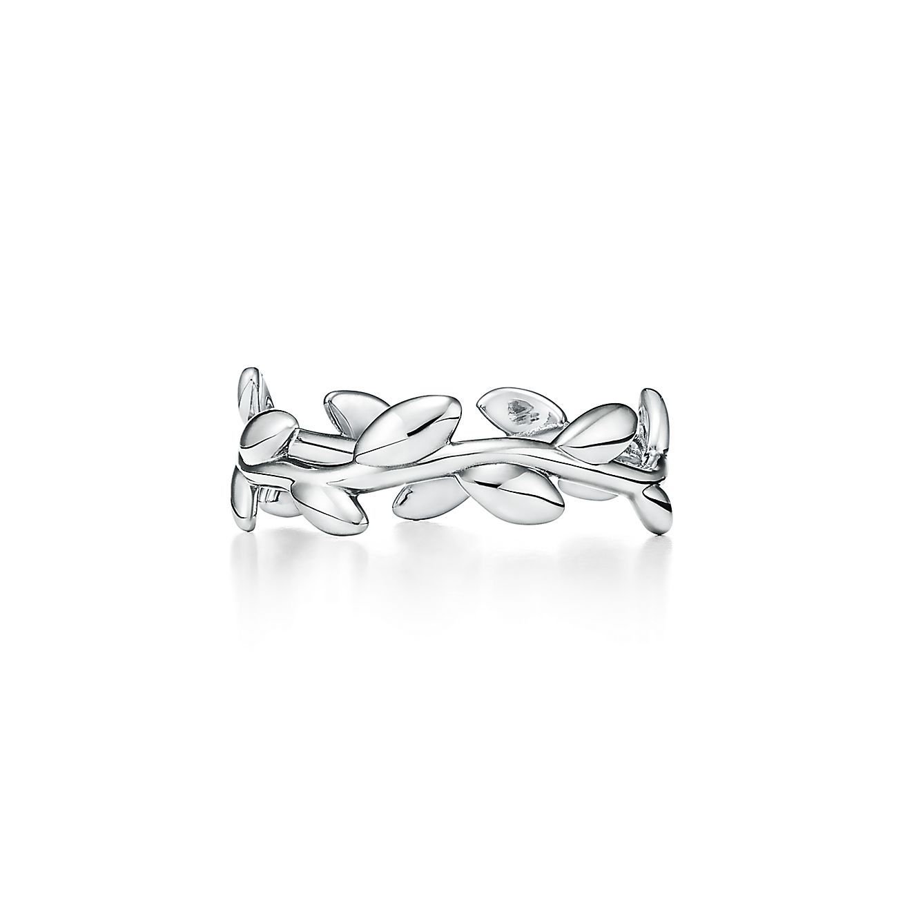 Paloma Picasso庐 Olive Leaf Band Ring in Silver, Narrow