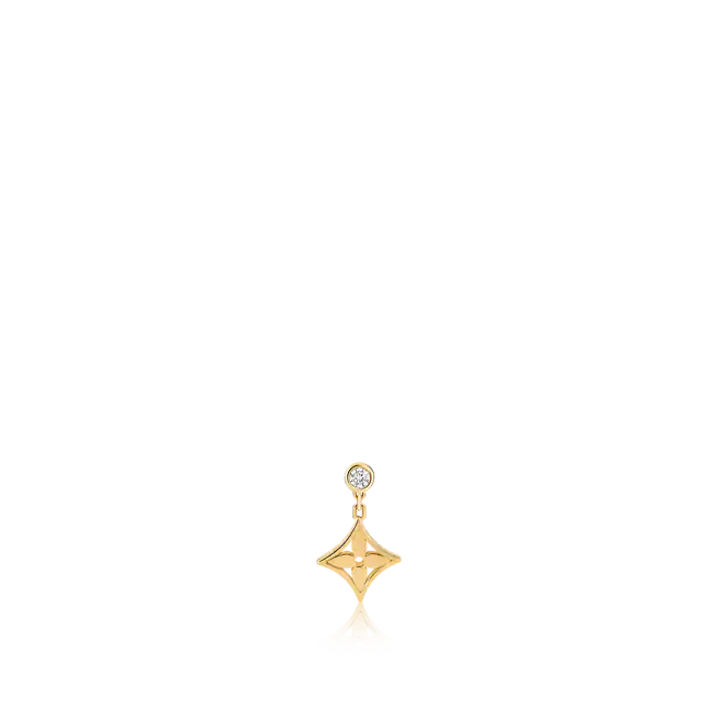 Idylle Blossom Ear Stud, Yellow Gold And Diamond - Per Unit