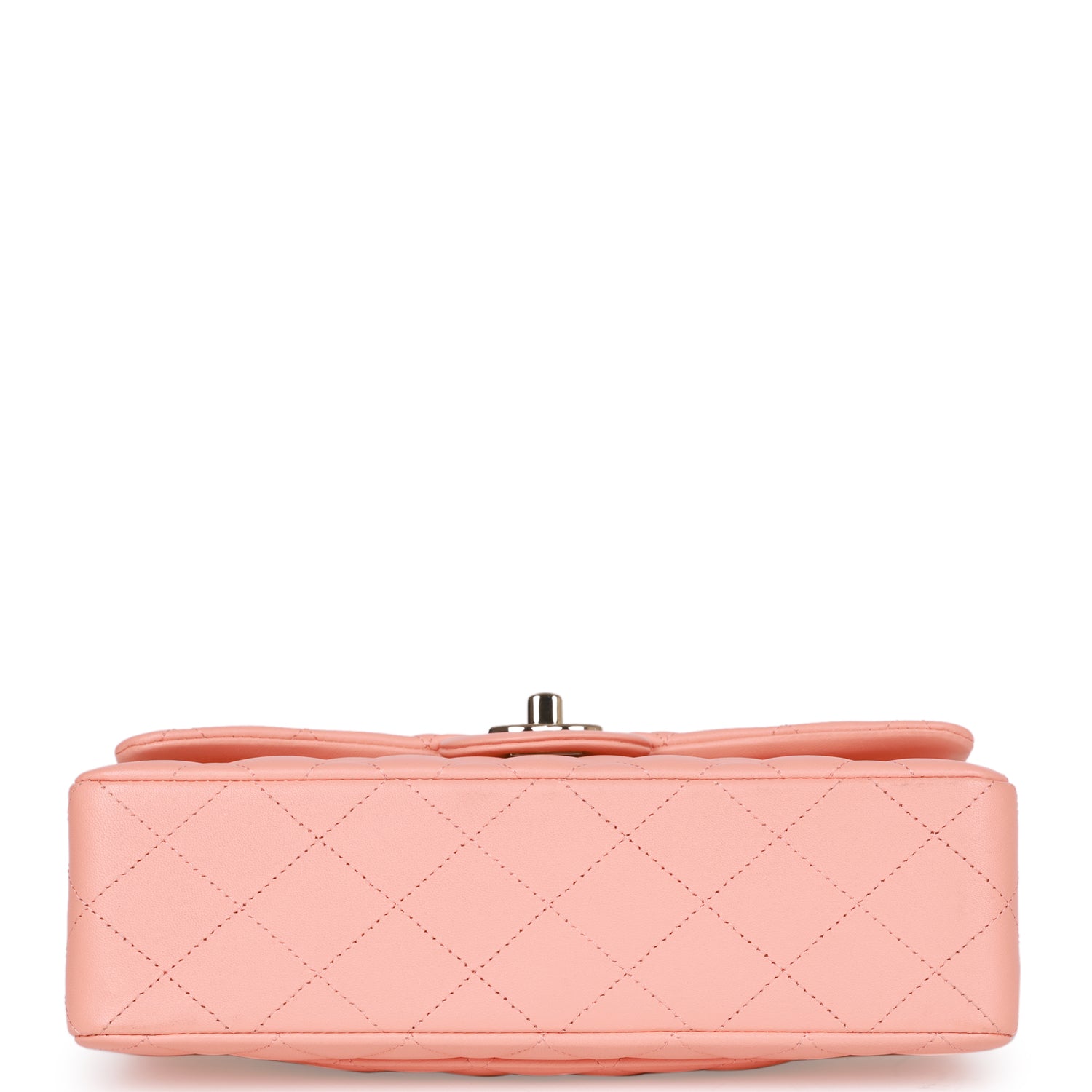 Small Classic Double Flap Pink Lambskin Light Gold Hardware
