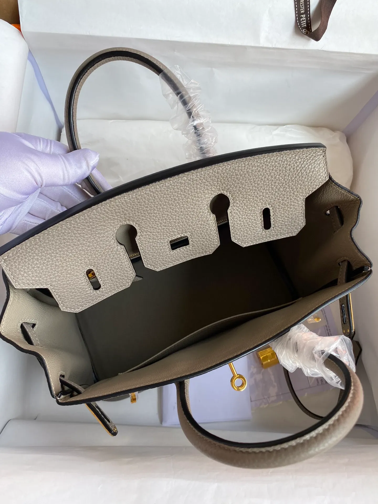 [Copy]Birkin 25/30/35 Bag Gris Asphalte (Asphalt Grey) Togo Leather