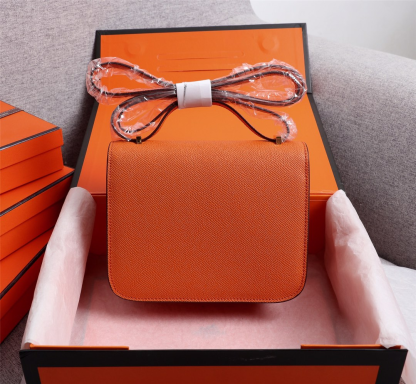 Constance 19/23 bag Orange Epsom Leather