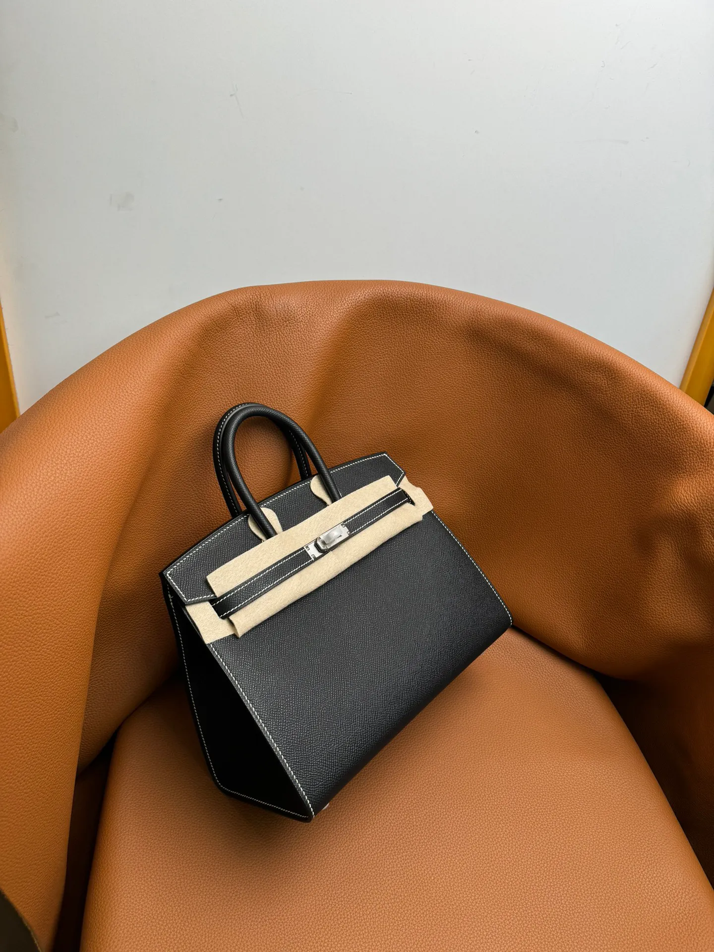 Birkin 25/30/35 Bag Noir (True Black) Epsom Leather