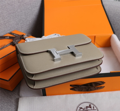 Constance 19/23 bag Grey Epsom Leather
