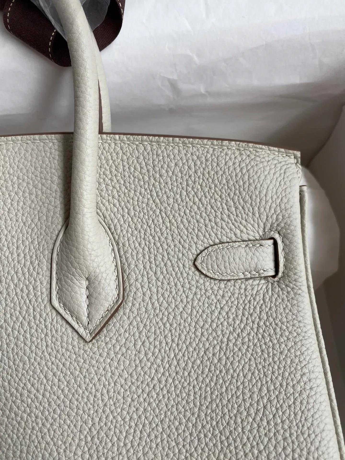 Birkin 25/30/35 Bag Gris Perle (Pearl Grey) Togo Leather