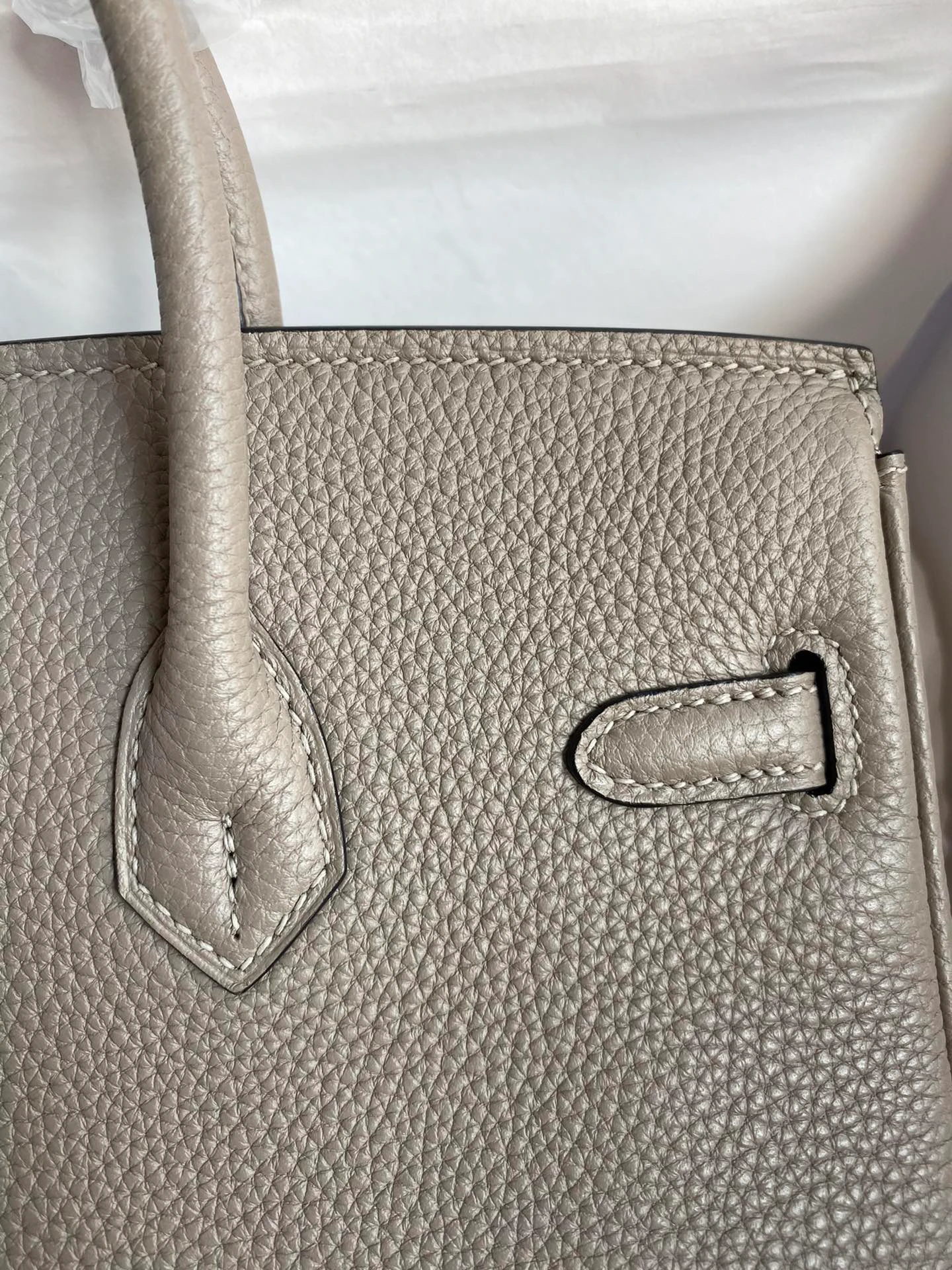 [Copy]Birkin 25/30/35 Bag Gris Asphalte (Asphalt Grey) Togo Leather