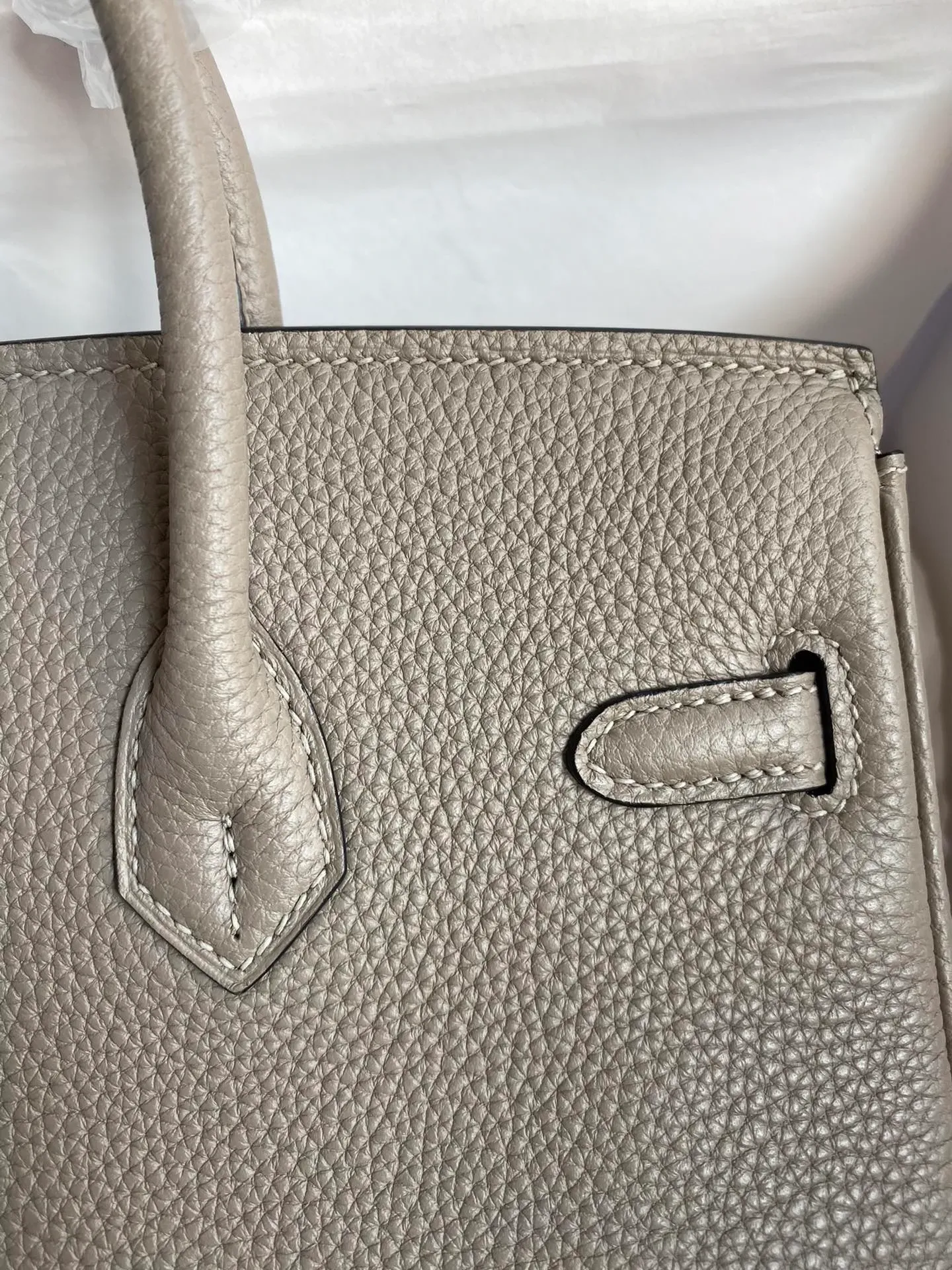 [Copy]Birkin 25/30/35 Bag Gris Asphalte (Asphalt Grey) Togo Leather
