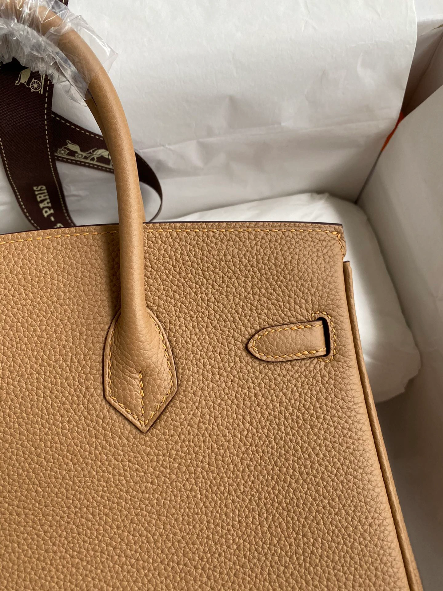 Birkin 25/30/35 Bag Chai (Milk Tea Brown) Togo Leather