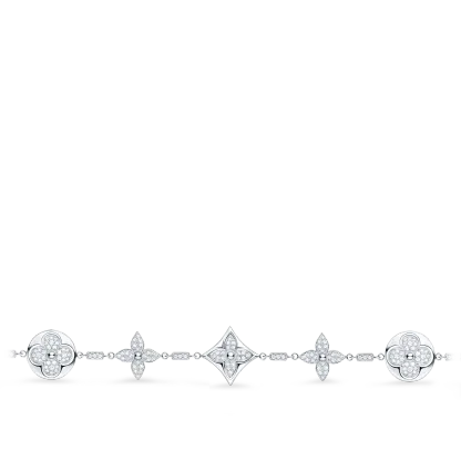 Color Blossom Bracelet, White Gold And Diamonds
