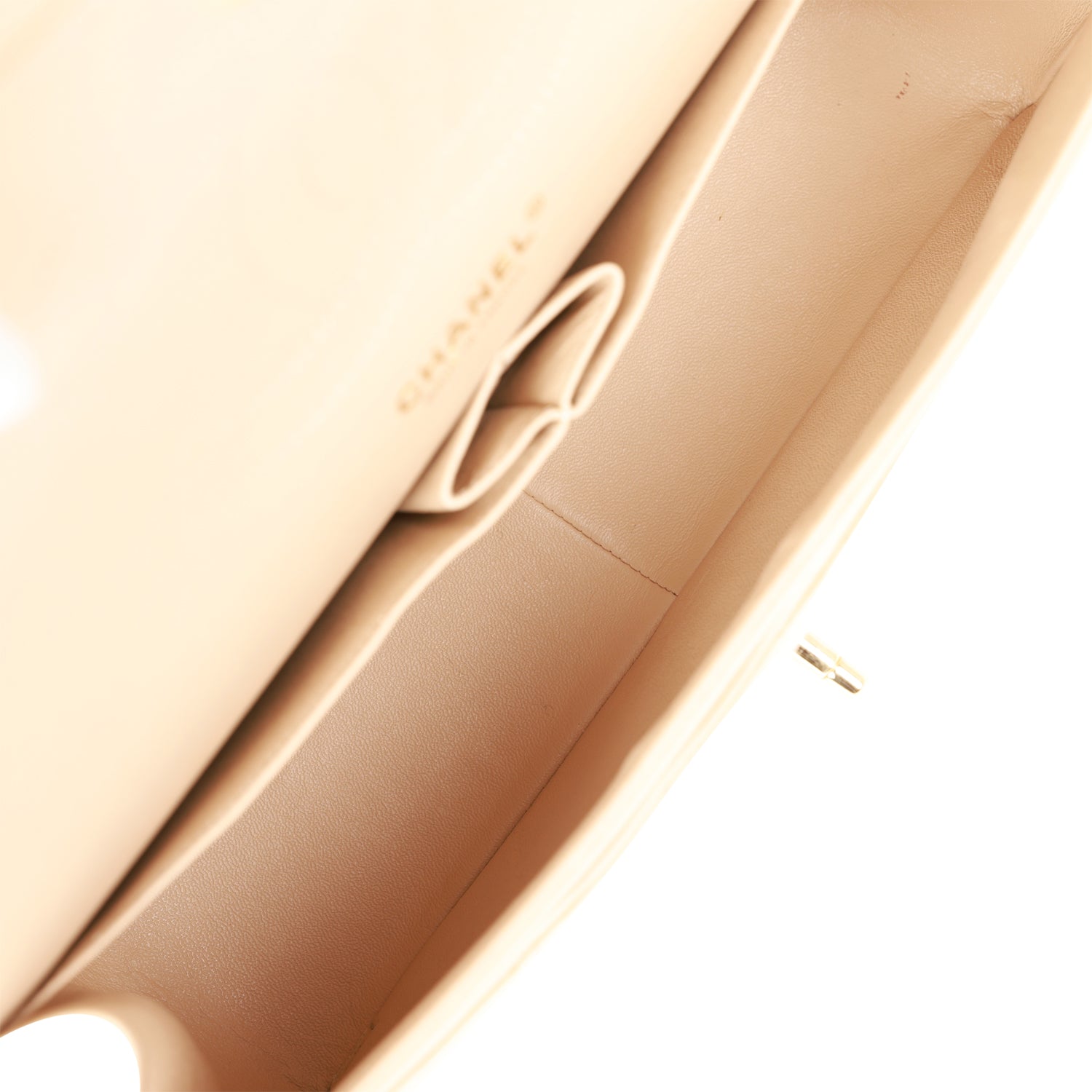 Jumbo Classic Double Flap Bag Beige Caviar Gold Hardware