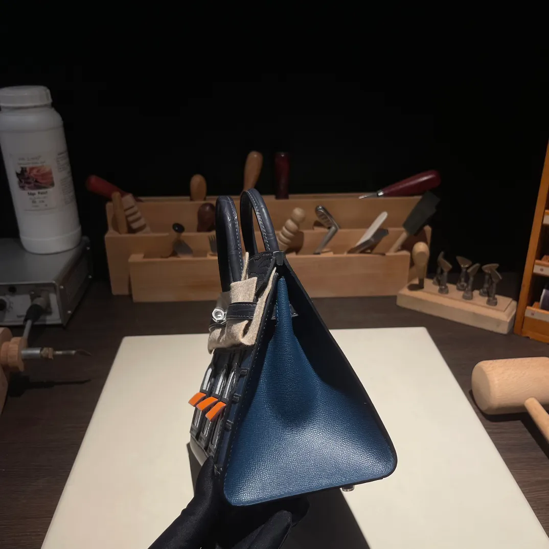 Birkin 20/25 Bag Night Faubourg (Night‑Blue House Limited Edition)