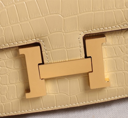 Constance 23 bag Beige Crocodile Leather