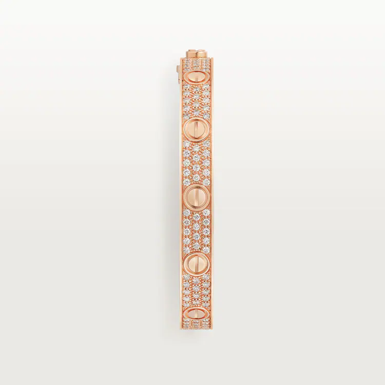 LOVE BRACELET, DIAMOND-PAVED