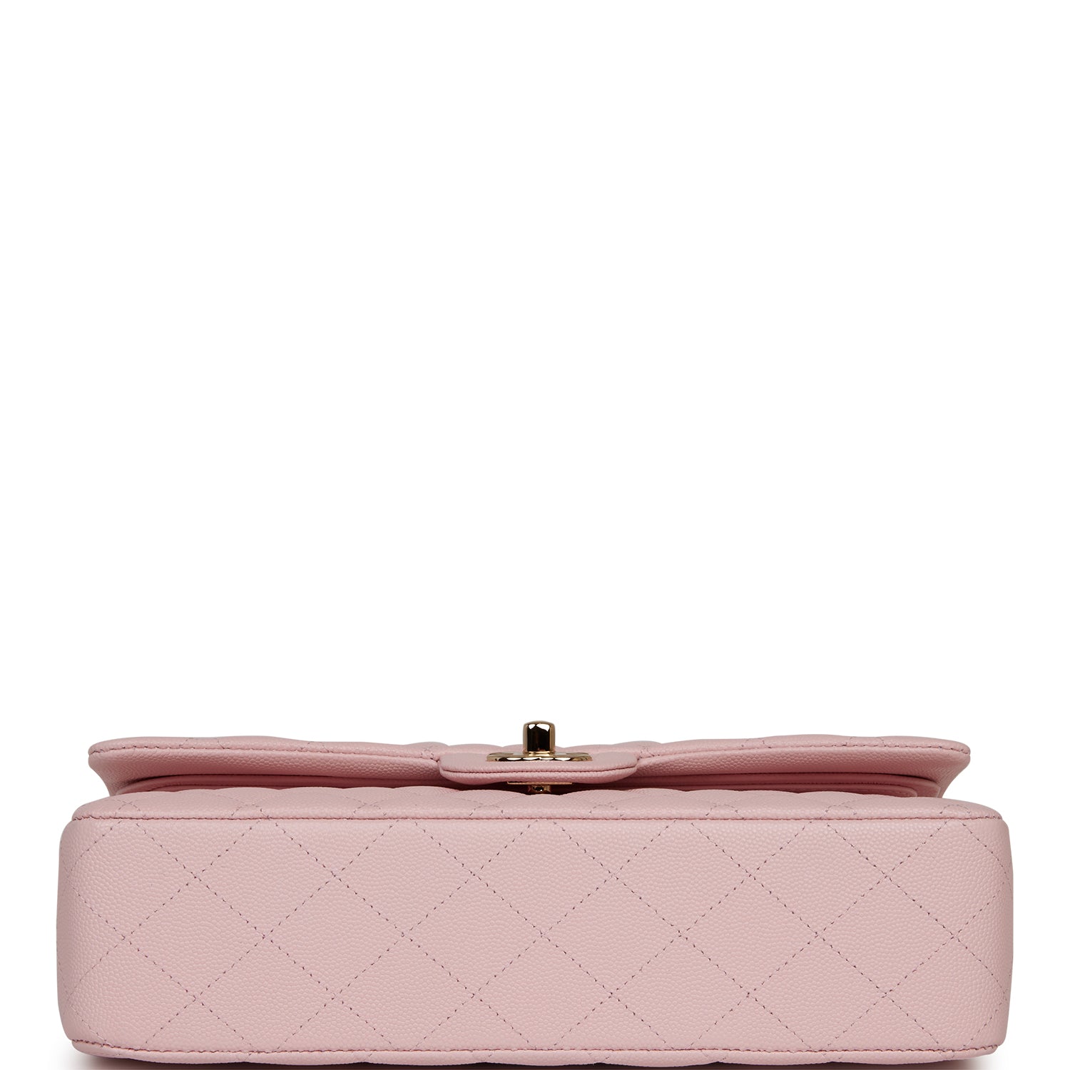 Medium Classic Double Flap Bag Light Pink Caviar Light Gold Hardware