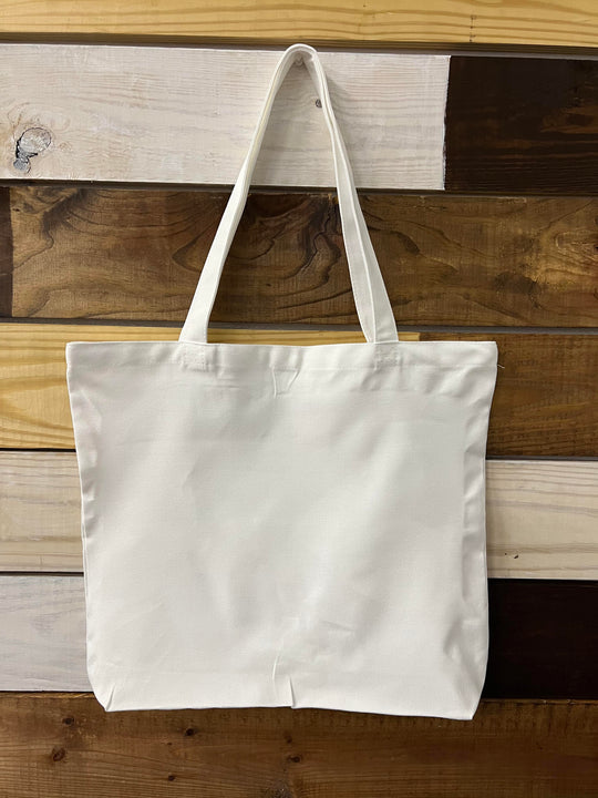 Small White Shopper Tote Bag