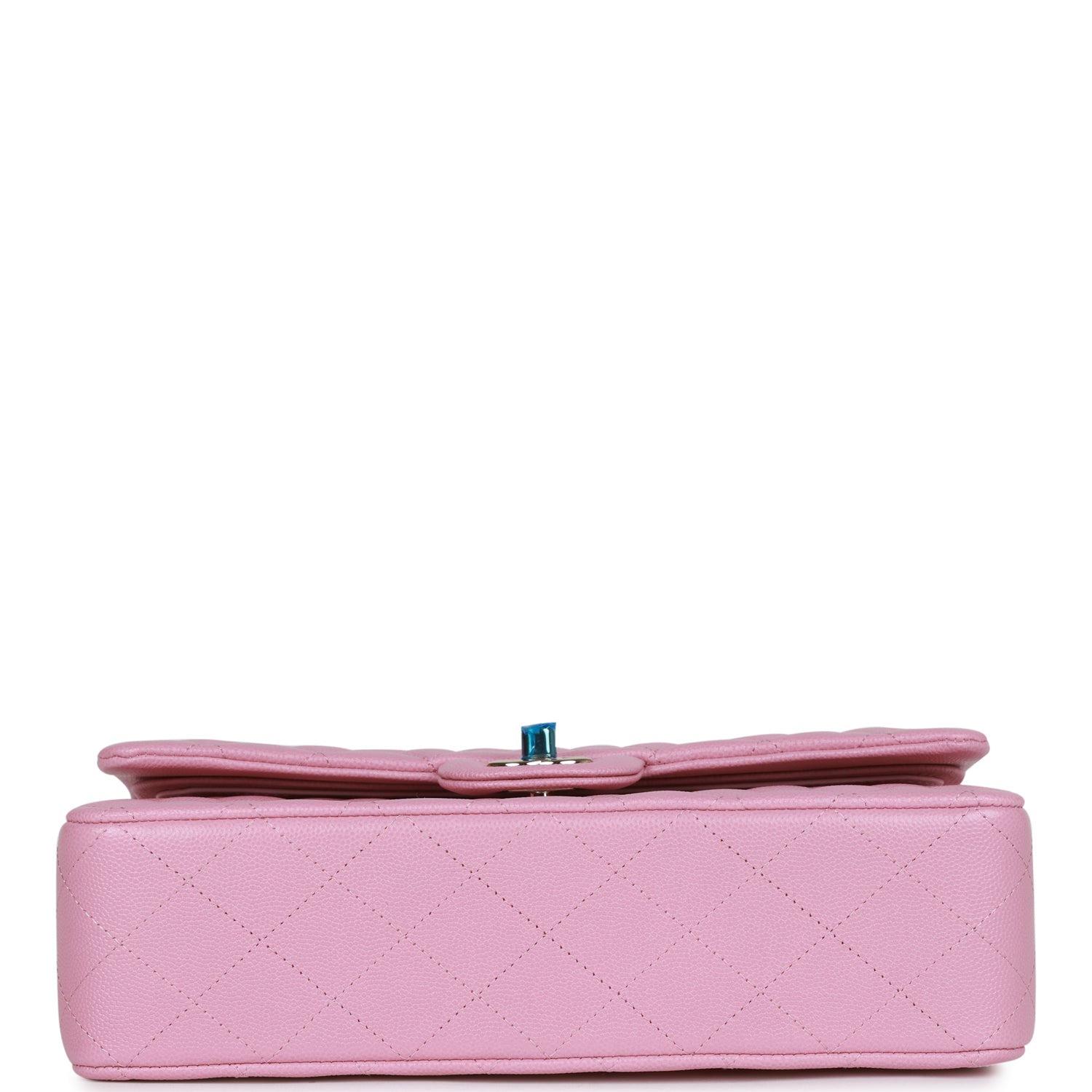 Medium Classic Double Flap Bag Dark Pink Caviar Light Gold Hardware