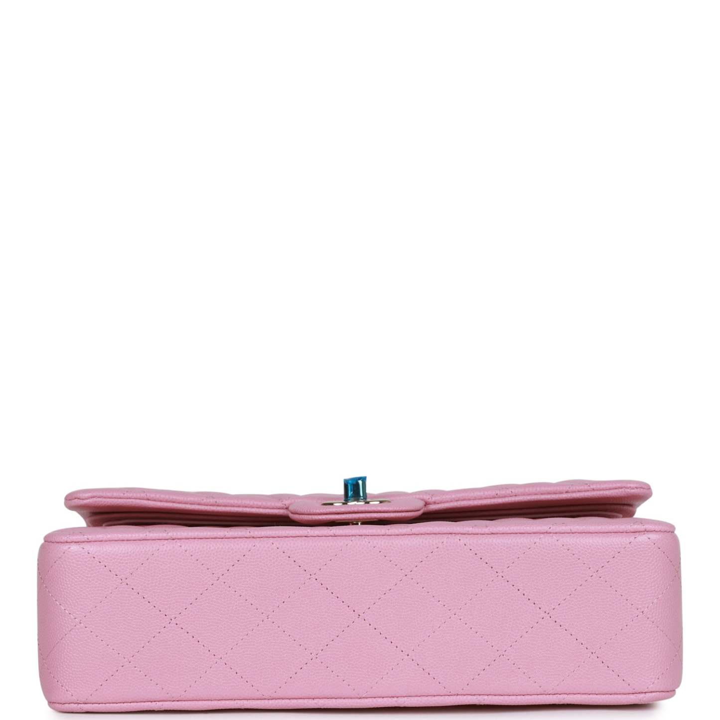 Medium Classic Double Flap Bag Dark Pink Caviar Light Gold Hardware