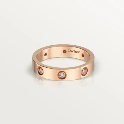 LOVE WEDDING BAND, 8 DIAMONDS