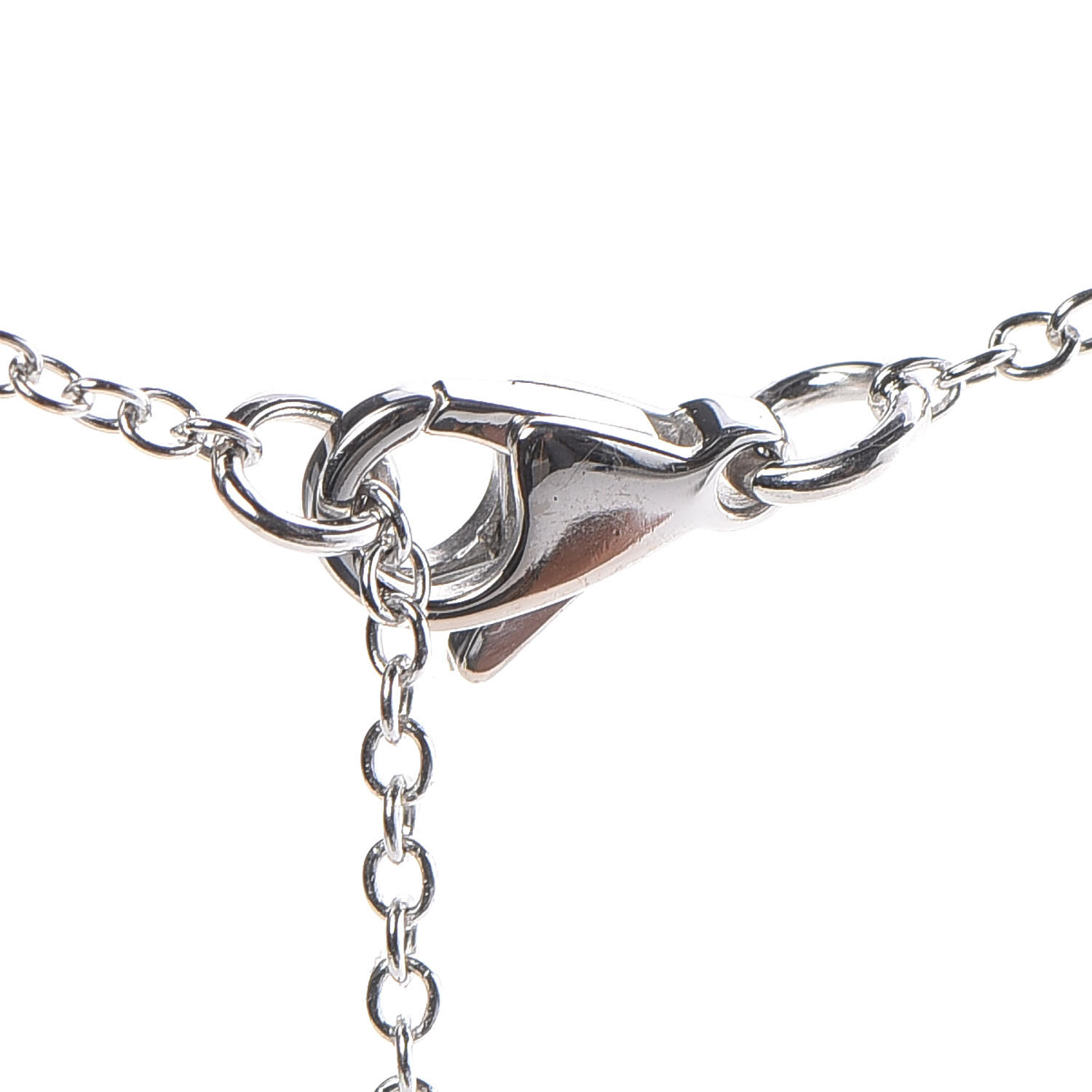 18K White Gold Diamond Etoile Filante Pendant Necklace