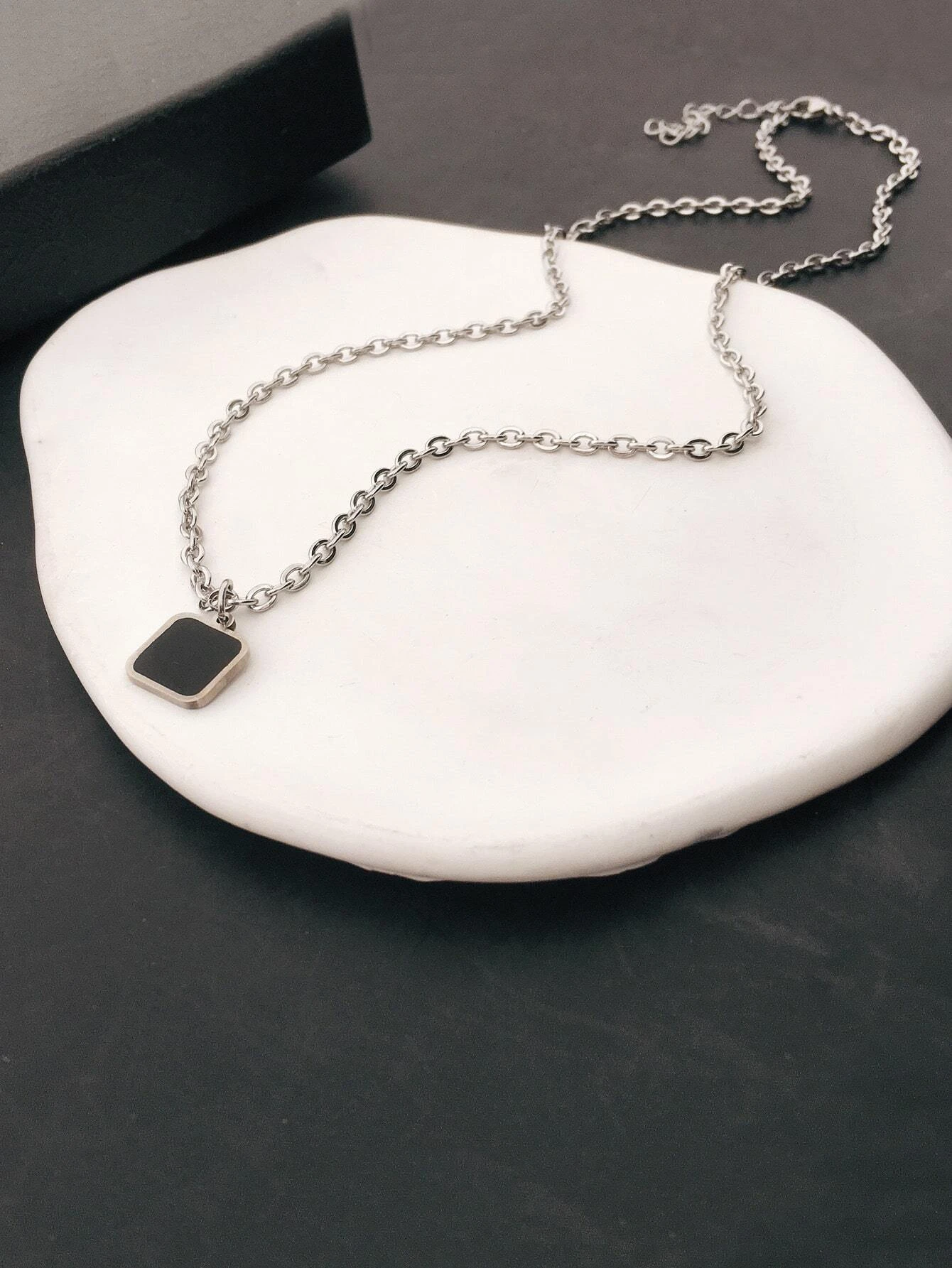 Men Geometric Charm Necklace