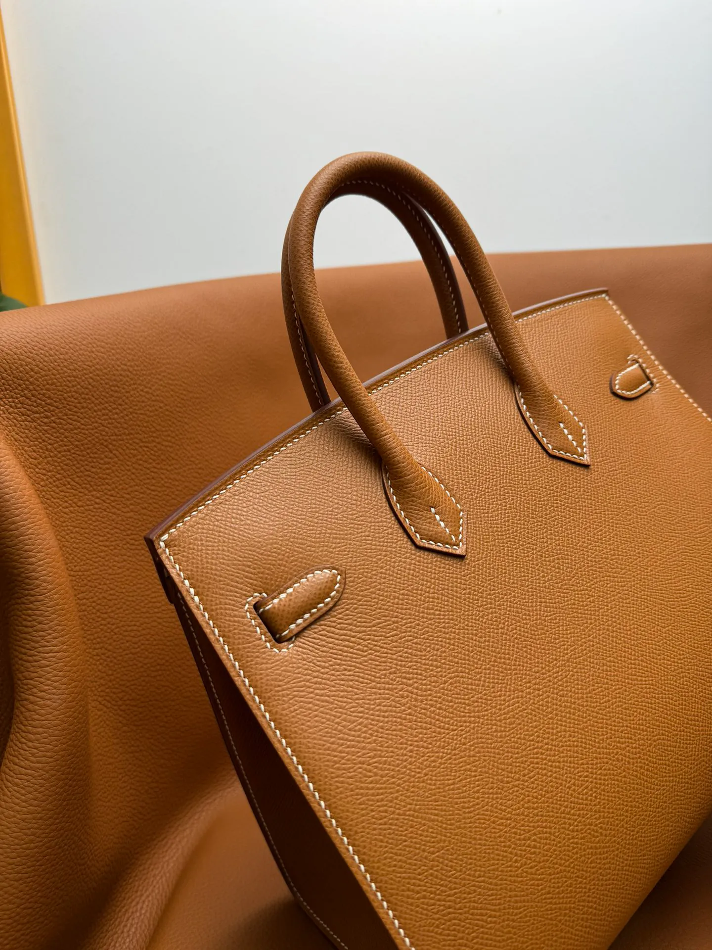 Birkin 25/30/35 Bag Gold (Amber Brown) Epsom Leather