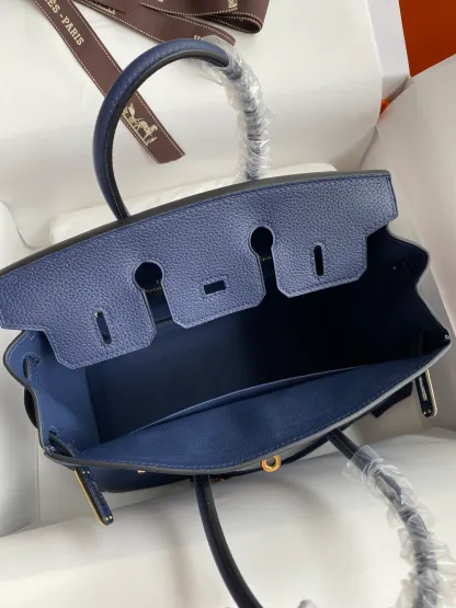 Birkin 25/30/35 Bag Bleu Nuit (Midnight Blue) Togo Leather