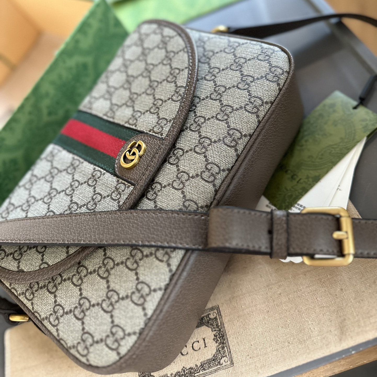 OPHIDIA SMALL SHOULDER BAG