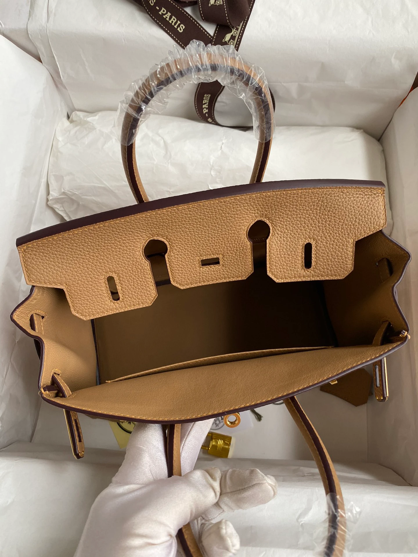 Birkin 25/30/35 Bag Chai (Milk Tea Brown) Togo Leather