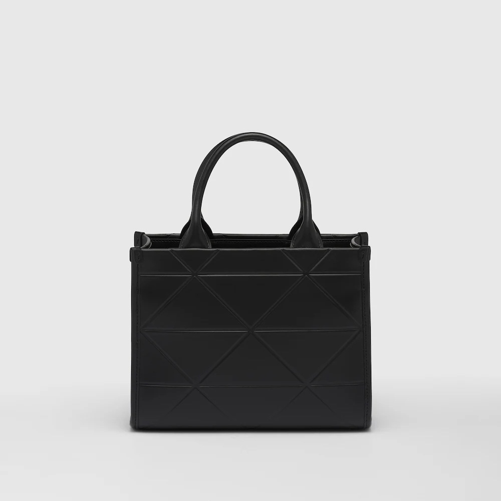 Mini  Symbole leather bag with stitching