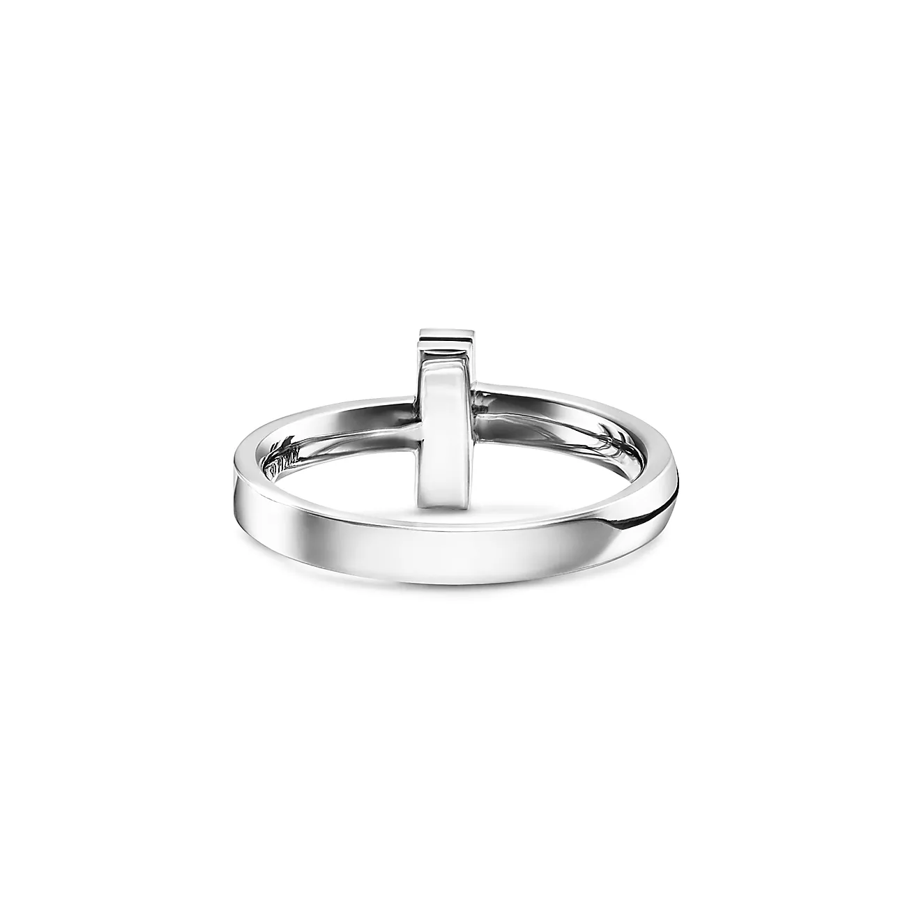 T T1 Ring in White Gold, 2.5 mm Wide
