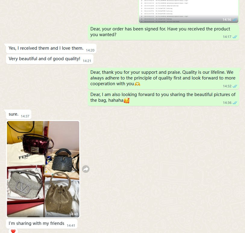 WhatsApp customer review