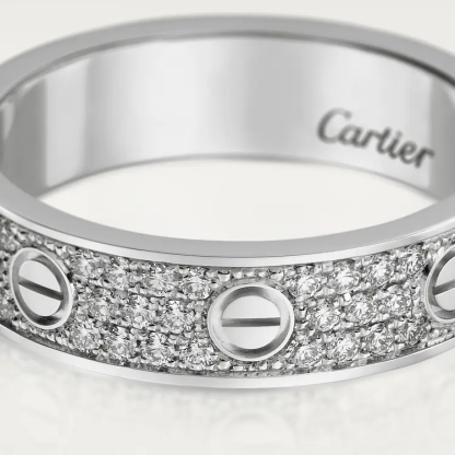 LOVE WEDDING BAND, DIAMOND-PAVED
