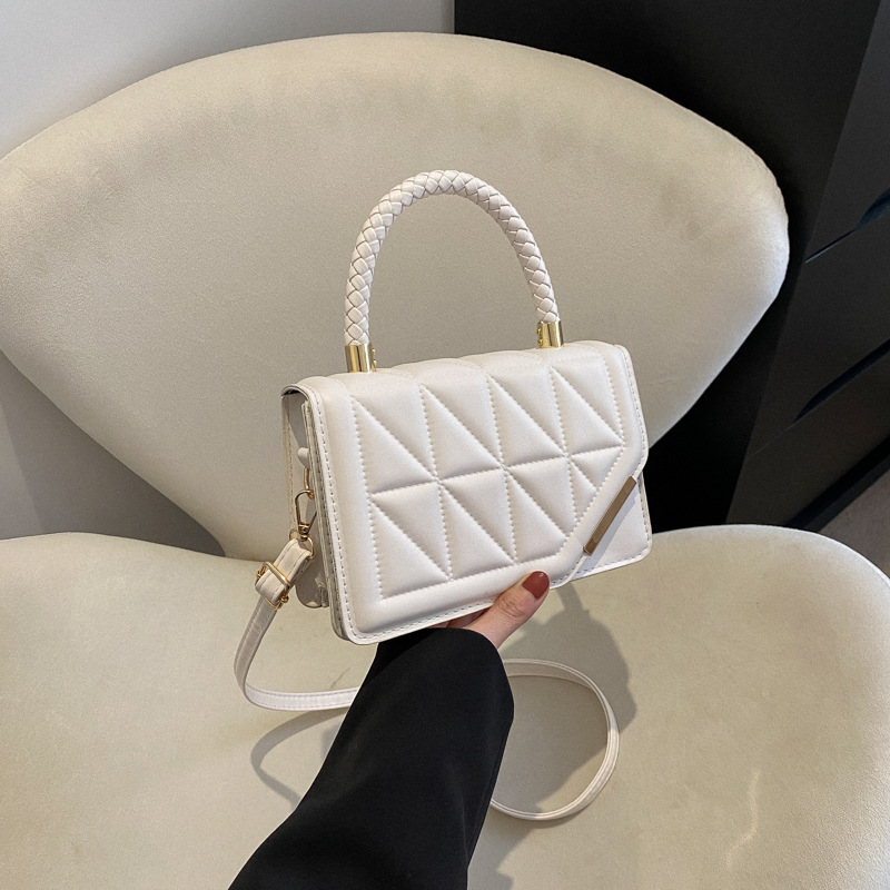 Diamond texture bag women 2024 new style trendy small square handbag