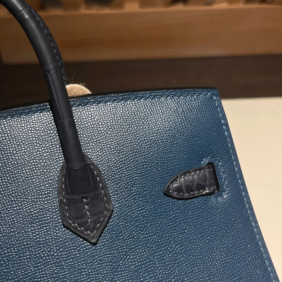 Birkin 20/25 Bag Night Faubourg (Night‑Blue House Limited Edition)