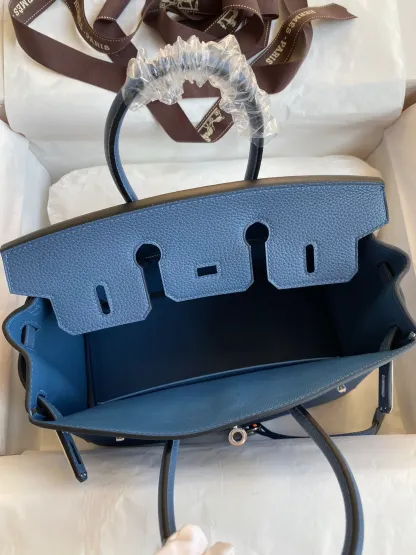 Birkin 25/30/35 Bag Blue Togo Leather