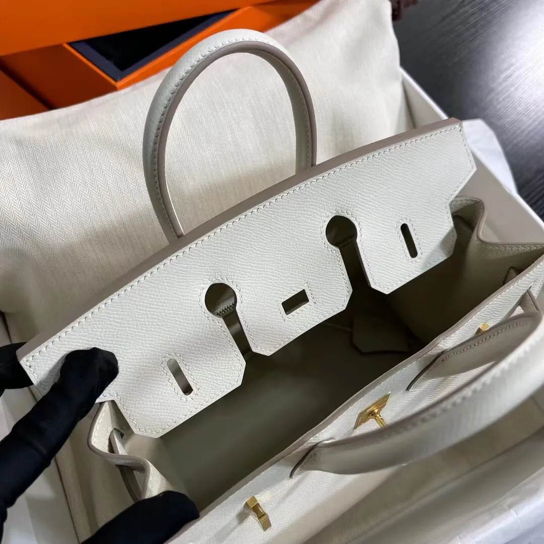 Birkin 25/30/35 Bag Nata (Cream White) Epsom Leather