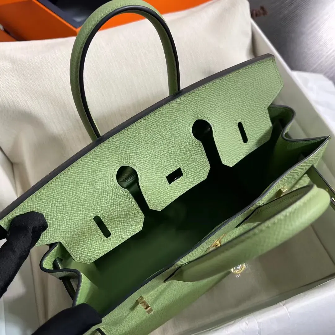 Birkin 25/30/35 Bag Vert Criquet (Avocado Green) Epsom Leather