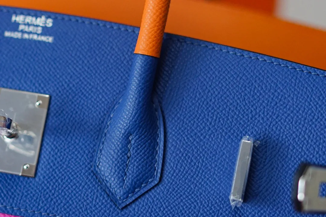 Birkin 35 Bag Four‑Tone Colorblock 1 Epsom Leather