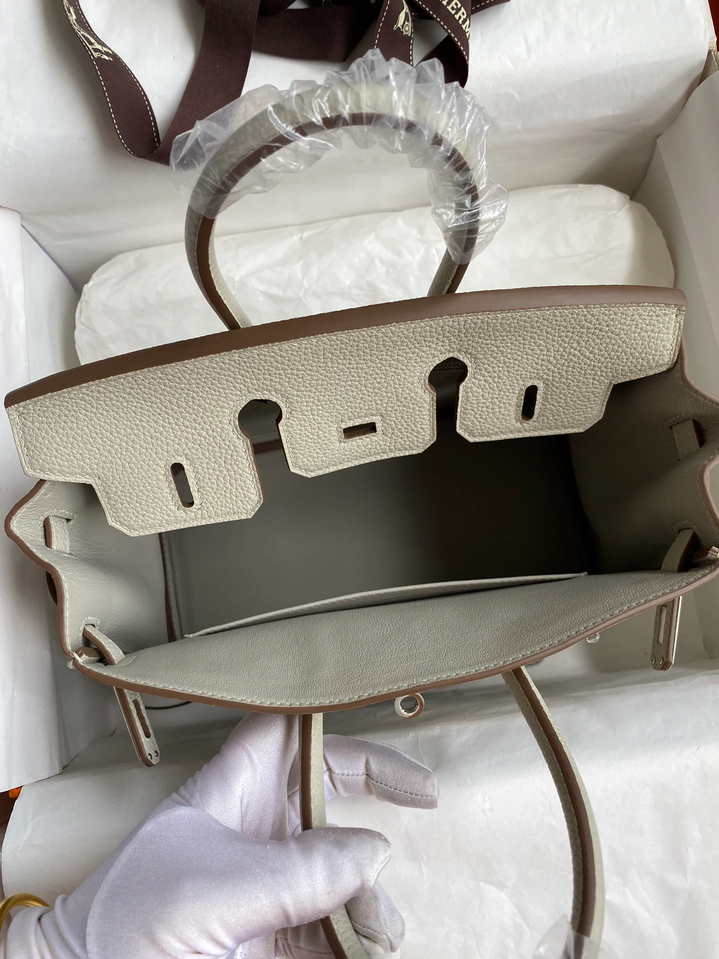 Birkin 25/30/35 Bag Gris Perle (Pearl Grey) Togo Leather
