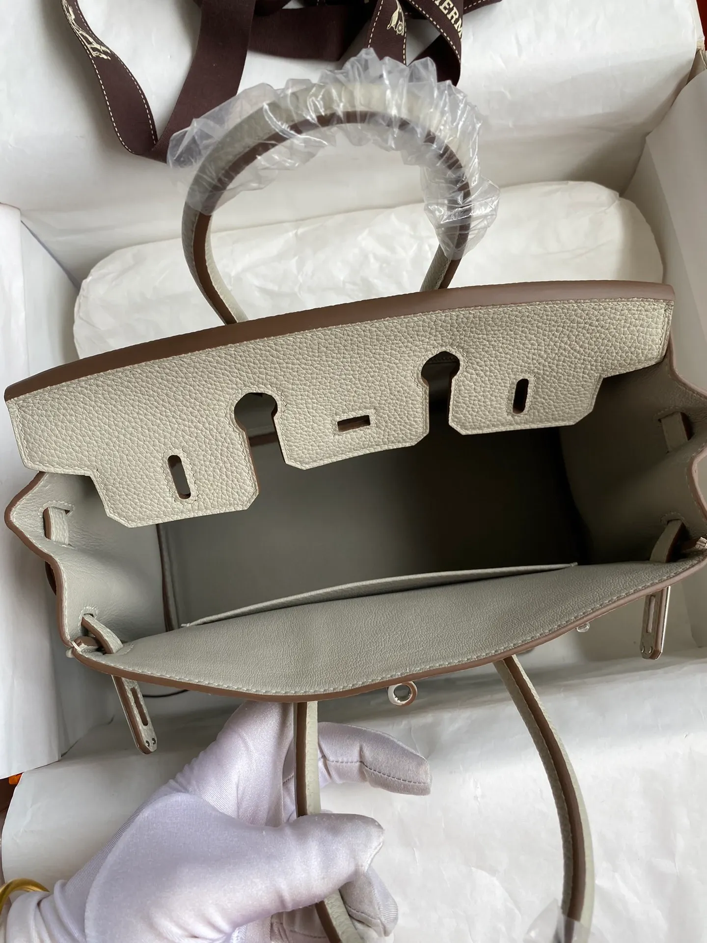 Birkin 25/30/35 Bag Gris Perle (Pearl Grey) Togo Leather