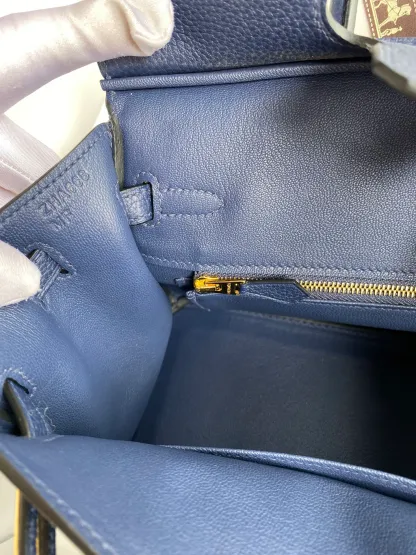 Birkin 25/30/35 Bag Bleu Nuit (Midnight Blue) Togo Leather